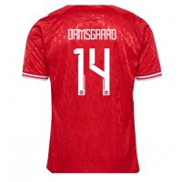 Camisa de time de futebol Dinamarca Mikkel Damsgaard #14 Replicas 1º Equipamento Europeu 2024 Manga Curta